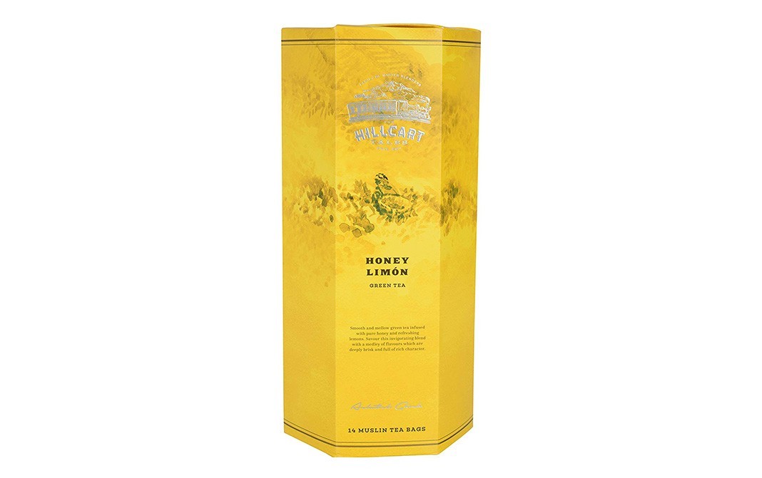 Hillcart Tales Honey Limon Green Tea   Box  14 pcs